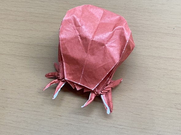 お腹が膨らんだマダニを再現