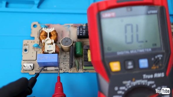 通電をチェック