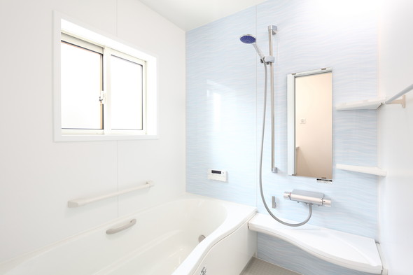 浴槽に浮かんでいるマガモのデコイ