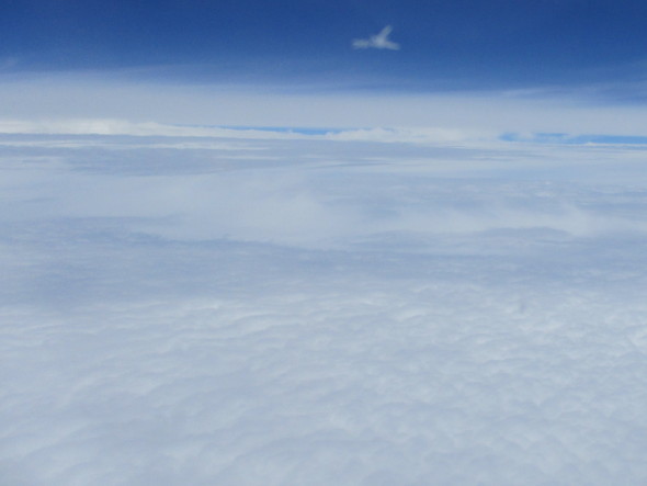 飛行機から見た光景
