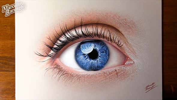 リアルな目を描くチュートリアル動画