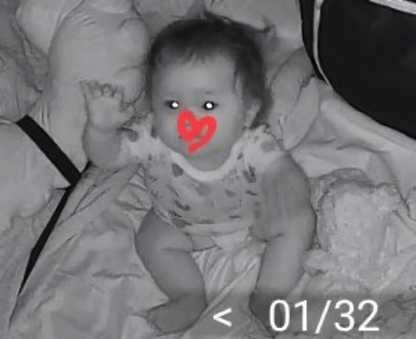 0歳ながら貫禄を見せた娘ちゃん