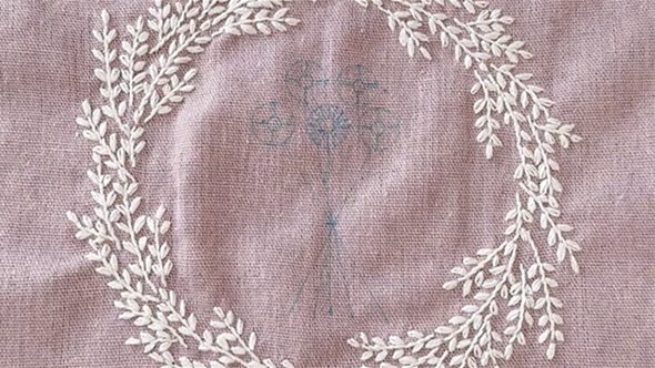 トートバッグをセリアの刺繍キットでアレンジ