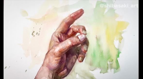 おじいちゃん先生の手の描き方