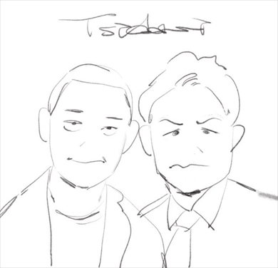 芸人を5分で描いた似顔絵