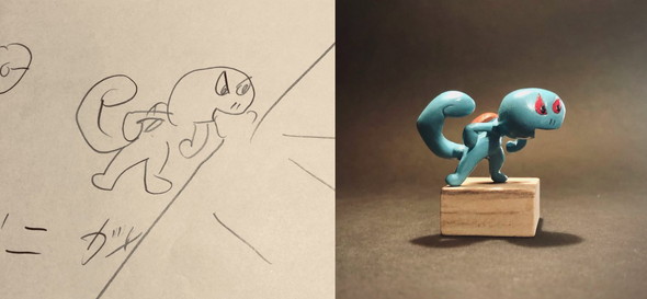 子どもの落書きを立体化