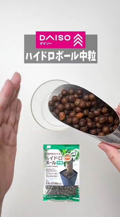 ダイソーのハイドロボール