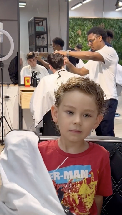 ヘアカット完了