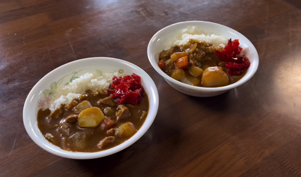 カレーライスが完成