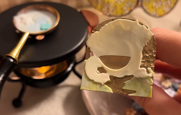 シーリングワックス重ねづけ作品03