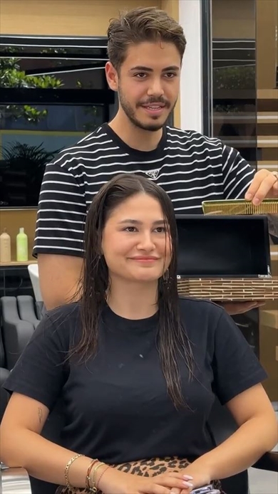 ロングの女性が意を決してカット→大人っぽいボブに