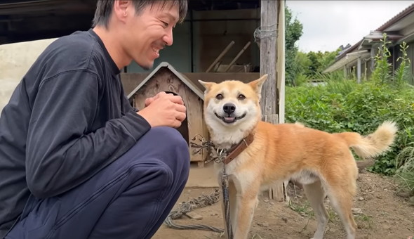 6年外につながれっぱなしのワンコ