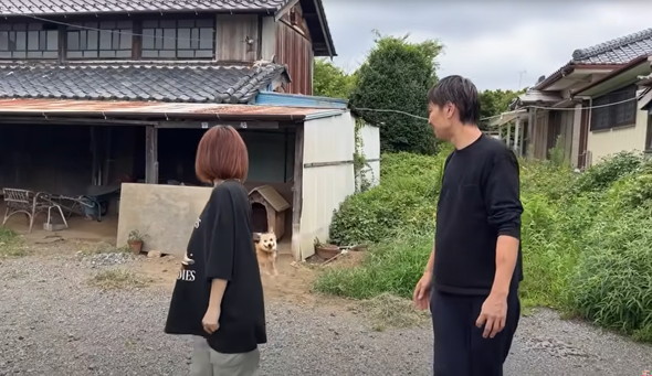 6年外につながれっぱなしのワンコ