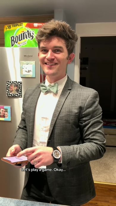 妻の提案でゲームをすることになった夫