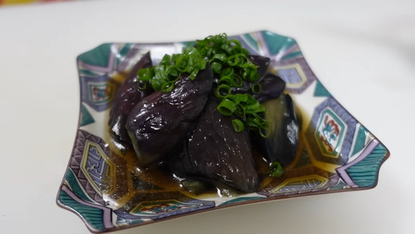 ナスの煮浸し風冷菜の作り方解説