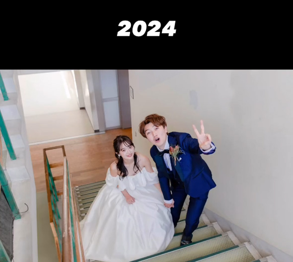 高校 同級生 カップル 夫婦 10年後 結婚 ビフォーアフター 前撮り 学校 同じポーズ