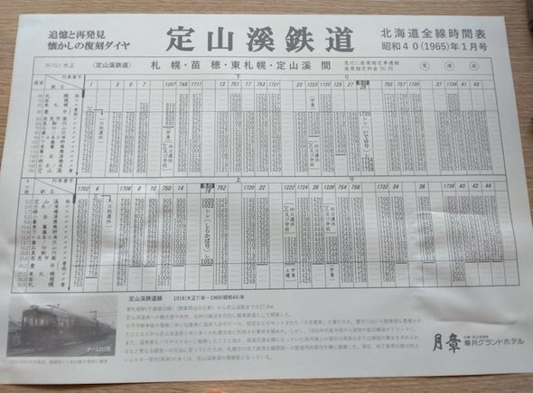 こちらは定山渓鉄道バージョン