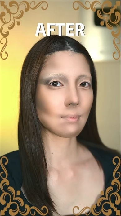 モナリザ風メイク