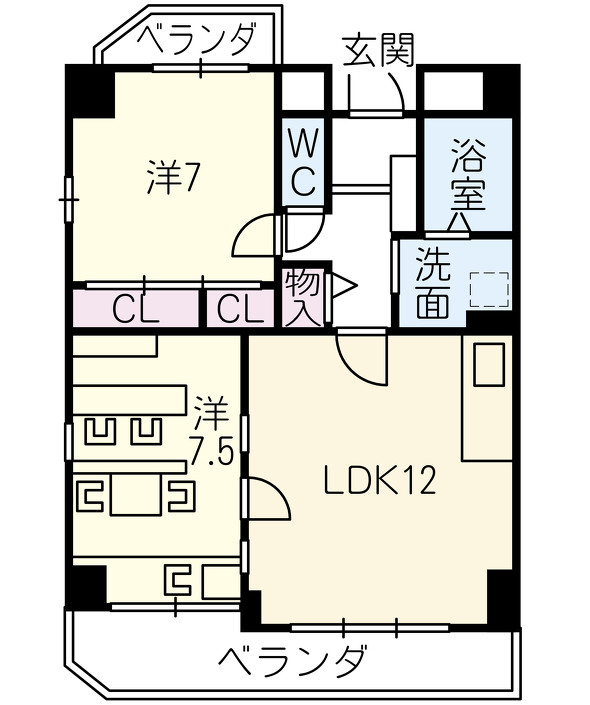 「レトロ純喫茶ROOM」の間取り