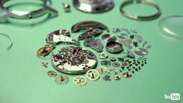 洗浄後のパーツ