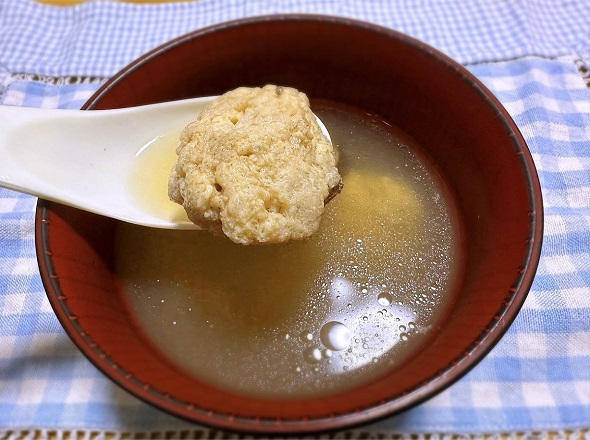 さばいた深海魚ギスの身で作ったつみれ