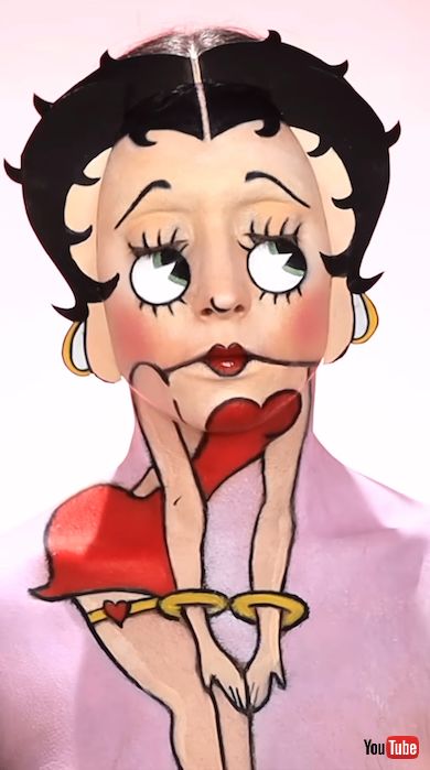 ベティ・ブープのコスプレメイク