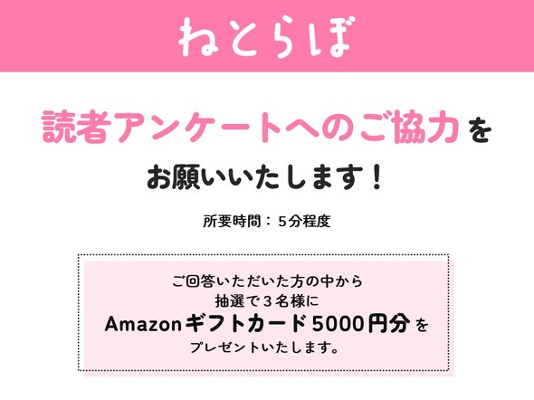 読者アンケートにご協力ください