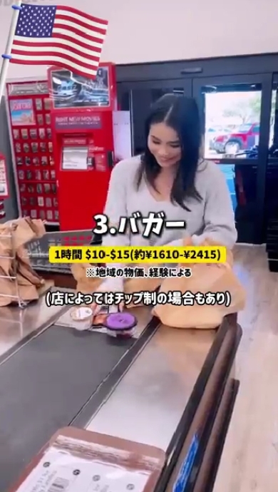 アメリカで人気のアルバイト