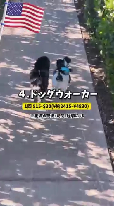 アメリカで人気のアルバイト