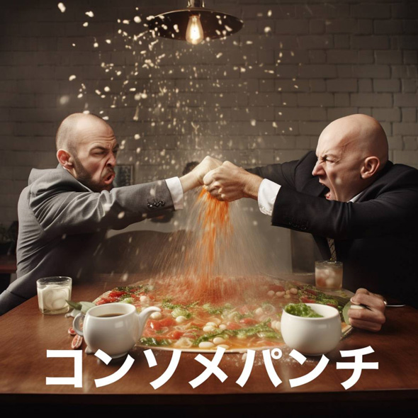 AI 生成 画像 おなじみ お菓子 ホラー