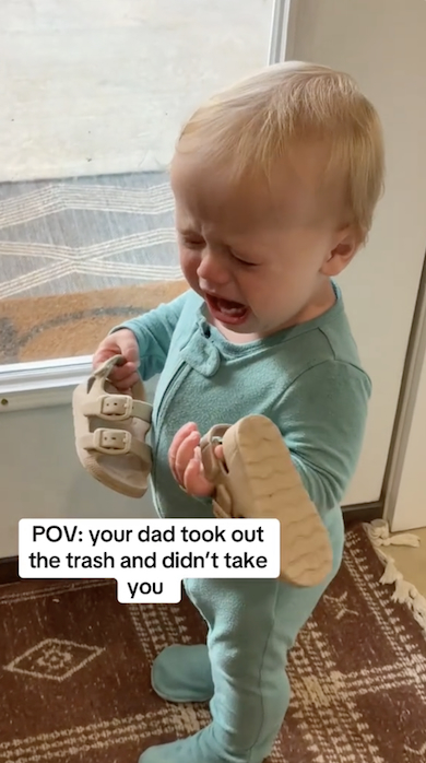 パパに置いていかれた赤ちゃん