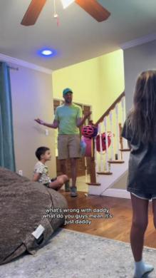 パパだとわかると一気に熱が冷める子どもたち