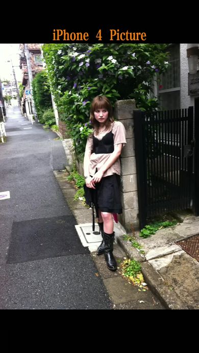 2010年発売のiPhone 4で撮ってもらったモデルの女性