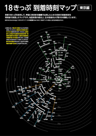 青春18きっぷマップ