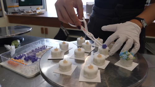 極小フラワーケーキ