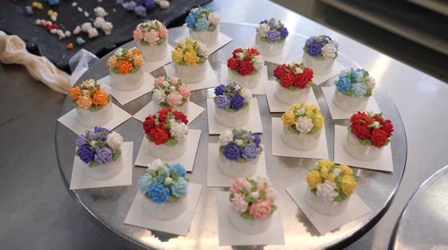 極小フラワーケーキ