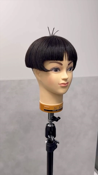 ワカメちゃんの髪形再現動