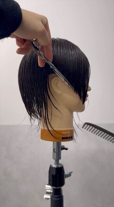 ワカメちゃんの髪形再現動