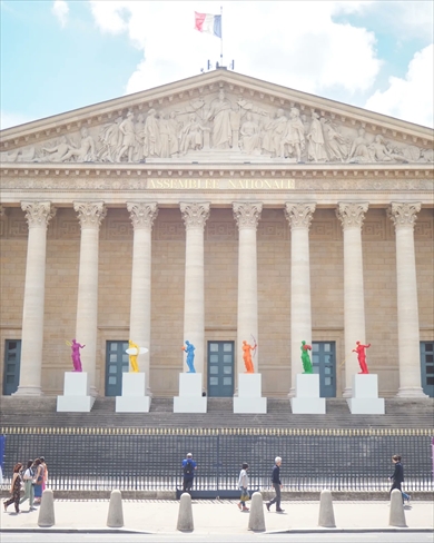 パリ五輪でスポーツしているミロのビーナス