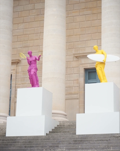 パリ五輪でスポーツしているミロのビーナス