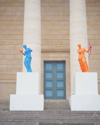 パリ五輪でスポーツしているミロのビーナス