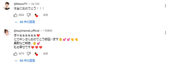 MasuoTV　辻希美　お祝い