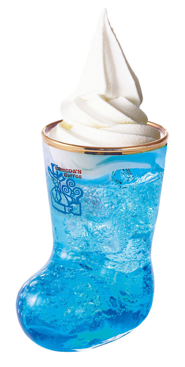 コメダのかき氷がルーマニア国旗みたい