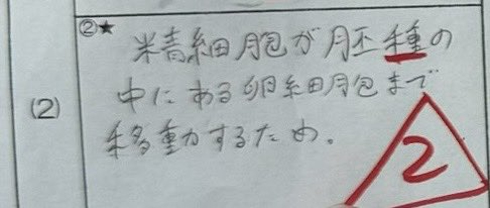 漢字間違いで減点