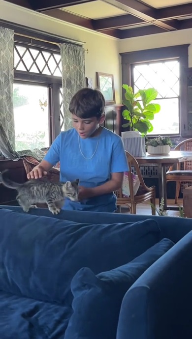 息子へのサプライズ