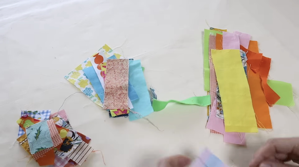 はぎれでポーチ作り