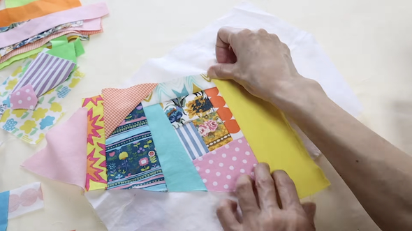 はぎれでポーチ作り