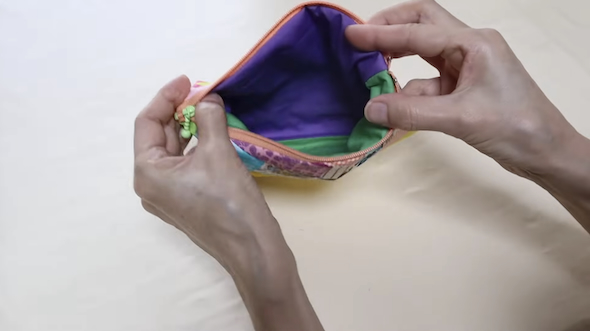 はぎれでポーチ作り