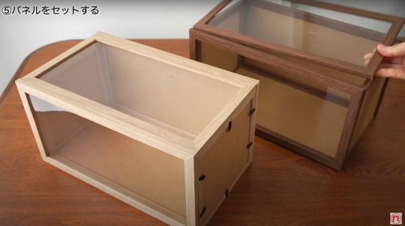 ミニチュアディスプレイケースの完成