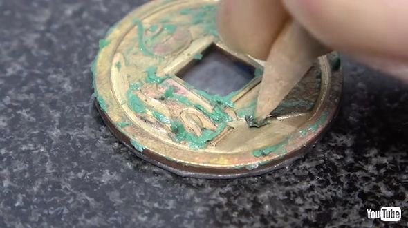 絵銭の磨き